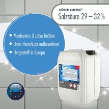 Höfer Chemie Gmbh - Höfer Chemie Acide chlorhydrique 29-32% Höfer Chemie ern bidon de 20 kg 40 kg (en)