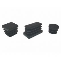 6 x bl embouts à ailettes 25x25 mm noir 8 pcs