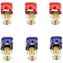 6 x cosses de batterie, cosses de batterie de voiture, 12 v, pinces rapides, pinces de batterie pour bateau, - S-giant