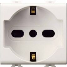 6 x art facile. se8040 socket schukop/bipasso 2p+t