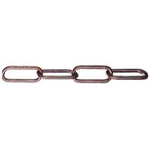 Capaldo - 6 x pl chain pour lustres f. rond 3,8 mm bronzé 500 mm