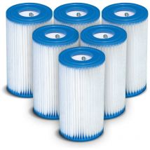 INTEX – 6 x Pumpenfilterset Typ B – 25,5 cm, 14,5 cm, 5 cm