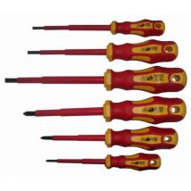 Protools - 6 tournevis série 6 avec isolation vde