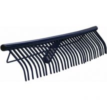Brixo - 60 cm Râteau en acier pour 32 dents d'herbe