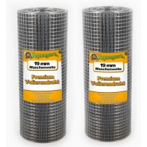 Aquagart - 60 m x 0.5 m Aviary wire Wire mesh Welding grid Wire fencing Hot-dip galvanized