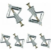 Gabrielle 60 Pièces Chevilles pour Plaque de Plâtre,GU.B/bon Chevilles avec Vis pour Plaques de Plâtre, Fixations Murales en Plâtre, Fixations