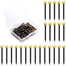 60 Pièces Petit Clous de Suspension, Picture Nails Clous Tête Plate fixations pour cadres accroche cadre tableau pour le Travail du Bois et Les