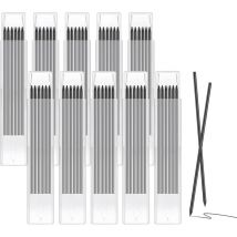 60 Stück Konstruktionsbleistiftminen, 2,8 mm Zimmermannsbleistiftminen, bruchfeste Zimmermannsbleistiftminen, für Holzbearbeitung, Konstruktion und