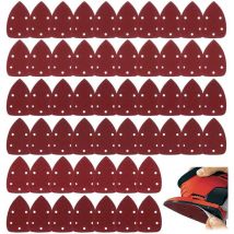 60 Stück Schleifblätter Schleifpapier Schleifpapier Dreieck Schleifpapier Mausschleifer Schleifmittel Klettverschluss Sortiert 40, 60, 80, 100, 120, 