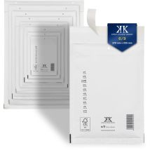 Kk Verpackungen - 600 Luftpolster-Versandtaschen C3 C/3 170x225mm (Außenmaß) din A5+ Weiß