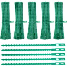 Fitags - 600 piezas de ataduras para plantas, ataduras ajustables para jardinería, ataduras y soportes para plantas, ayudan a sostener plantas y