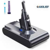 Axilief - 6000mah 21.6v Batterie Pour Aspirateur Dyson V8 Vacuum Cleaner Animal Trigger+
