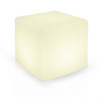 Miidex Lighting - Cubo led Iluminado con Mando a Distancia Impermeable IP44 IK10 400x400mm - rgb
