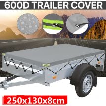 Insma - 600D Trailer Cover Heavy Duty pvc Waterproof Dust Protector 250x130x8cm