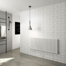 Biubiubath - White Oval Column Radiator 600x1416mm Radiator Single
