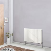 NRG - 600x1003 Oval Column Designer Radiator Bathroom Central Heating Double White