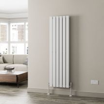 Galiflo - White Flat Panel Designer Radiator Vertical Horizontal 1600 x 456mm Double Panel - White