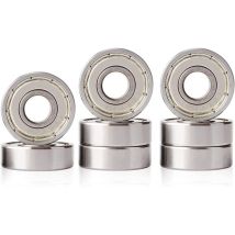 608 Zz Roulements Longboard Roulements À Roulettes, Les Planches À Roulettes, Les Scooters 8 Pièces(8 Mm X 22 Mm X 7 Mm)