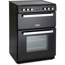 60cm Double Electric Cooker With Ceramic Hob, Freestanding Montpellier RMC61CK