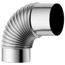 60mm en acier inoxydable poêle à bois cheminée, adaptateur de tuyau coude de conduit de conduit de conduit de conduit de conduit de cheminée