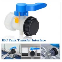 Kcvv - 60mm ibc Adapter 60mm 1000L Tank Valve Plastic, 1000 Liter Tank Connector for Water Tank Rain,Container