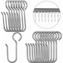 60PCS) Crochet de rail - rideau métallique Petit crochet - rideau en acier inoxydable crochet - rideau pour Rail - rideau de plafond