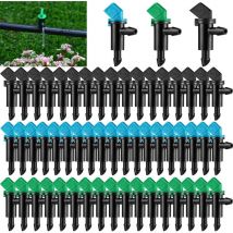 Memkey - 60Pcs Émetteur De Goutte à Goutte d'Irrigation, hoinco 3 Tailles Émetteur De Goutteur d'Irrigation De Drapeau De Jardin, pour Pelouse,