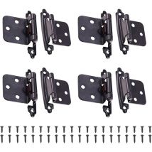 Gotrays - 60Pièces Charnière Inox, Charniere Porte Placard avec vis, Charnière Meuble Acier Inoxydable, pour Les Charnières de Porte les Charnières