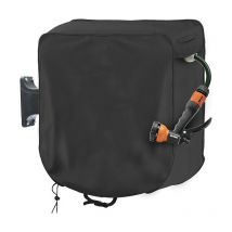 Csparkv - 60x45x60cm, Schutzhülle für wandmontierten Gartenschlauchaufroller, schwarz