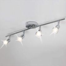 Yongqing - Plafonnier 4 Spots Orientables pour Interieur Cuisine Chambre Salon Sans Ampoule