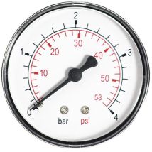 2,5-bar-manometer, 63-mm-zifferblatt, 1/4-zoll-eingang Hinten