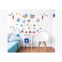 64 Stickers enfants Bord de mer