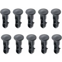 65 x18mm Lot de 10 Goupilles de Charnière Pour Couvercle de Poubelles à Roulettes En Plastique Noir Pour Poubelles Domestiques de 240 l et