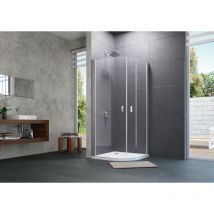 Hüppe - Design pure Swing door 2 hojas Radio: 55cm Ancho: 80cm