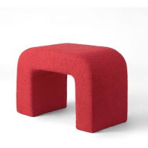 Shyfoy - 65cm wide unique red footstool