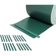 65M film de protection de la vie privée double tige tapis de clôture feuille de pvc opaque brise-vent