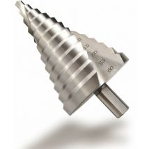 Mumu - 6–60 mm HSS-Stufenbohrer, spiralförmiger, konischer Schlitzsenker, 12 Stufen