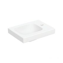 Geberit - iCon Light lavabo con enjuague manual, 38 cm x 28 cm, sin