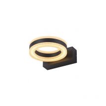 Vision-el - aplique led 12W redondo 4000K gris antracita IP54