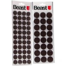 Beast - 68 Selbstklebende Filzgleiter 20+28mm Rund Schwarz Möbelgleiter Bodenschutz Gleiter