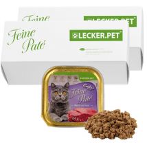 34 X 100 G Lecker.pet Emily's Feine Paté Reich An Rind Katzenfutter Nassfutter Vollnahrung