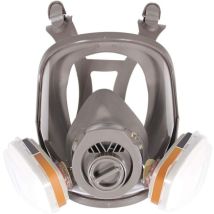 6800 Masque respiratoire intégral, casque de protection faciale pour peindre, vapeur et poussière organiques, deux types de connecteurs