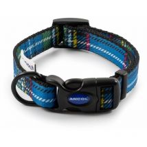 Nylon Tartan Adjust Collar Bl 20-30cm - 30268 - Ancol