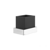 Gessi - Rettangolo Accesorios Portavasos de Pared, Vaso Negro,