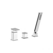 Gessi - Eleganza, mezclador monomando de 3 agujeros para bañera,