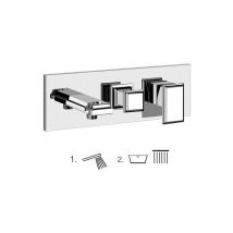 Gessi - Eleganza, juego listo para montar, para mezclador monomando