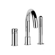 Gessi - Mezclador de borde de bañera de tres orificios Goccia,