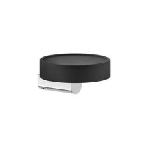 Rilievo, jabonera negra mate para montaje en pared, - Gessi