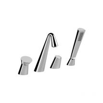 Gessi - Cono mezclador de baño de cuatro orificios con desviador,