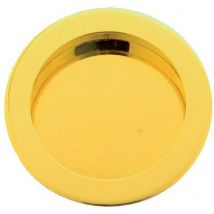 6COPPIE maniglie incasso anta scorrevole ottone fuso lucido